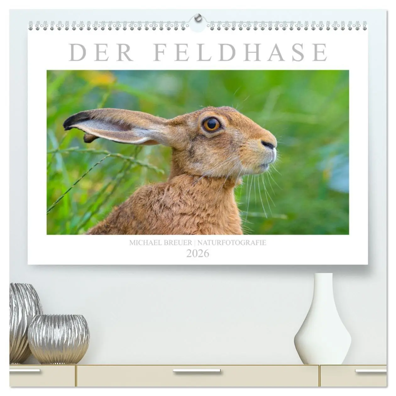 Cover: 9783457679364 | Der Feldhase (hochwertiger Premium Wandkalender 2026 DIN A2 quer),...