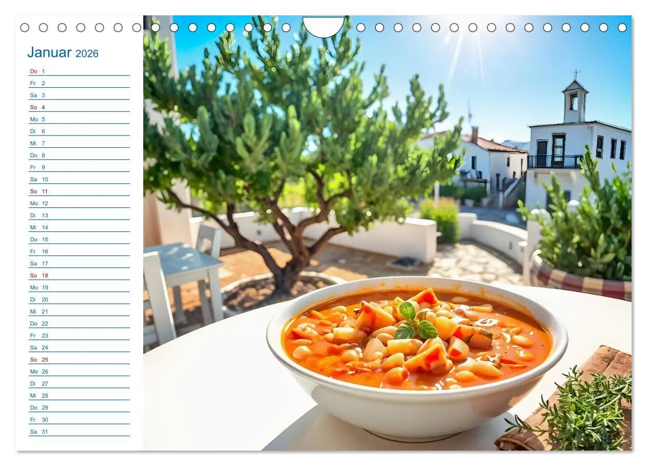 Bild: 9783457989364 | Zwölf Teller Sonne - Kulinarisch durchs Griechenjahr (Wandkalender...