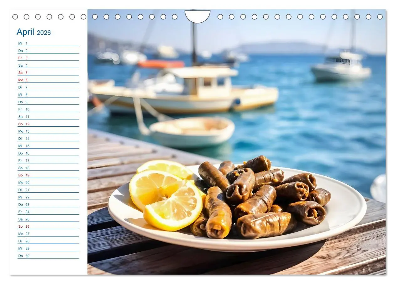 Bild: 9783457989364 | Zwölf Teller Sonne - Kulinarisch durchs Griechenjahr (Wandkalender...