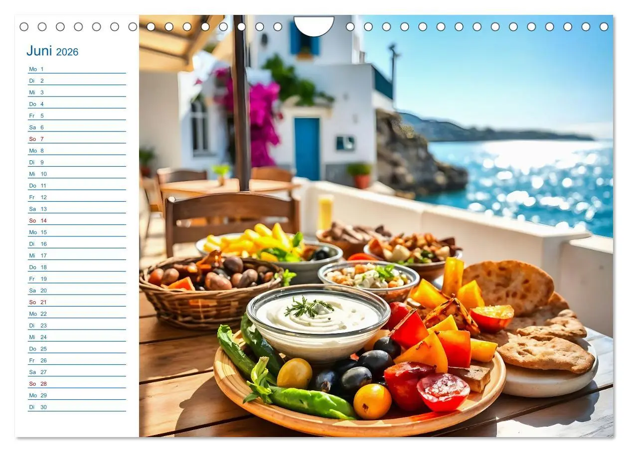 Bild: 9783457989364 | Zwölf Teller Sonne - Kulinarisch durchs Griechenjahr (Wandkalender...
