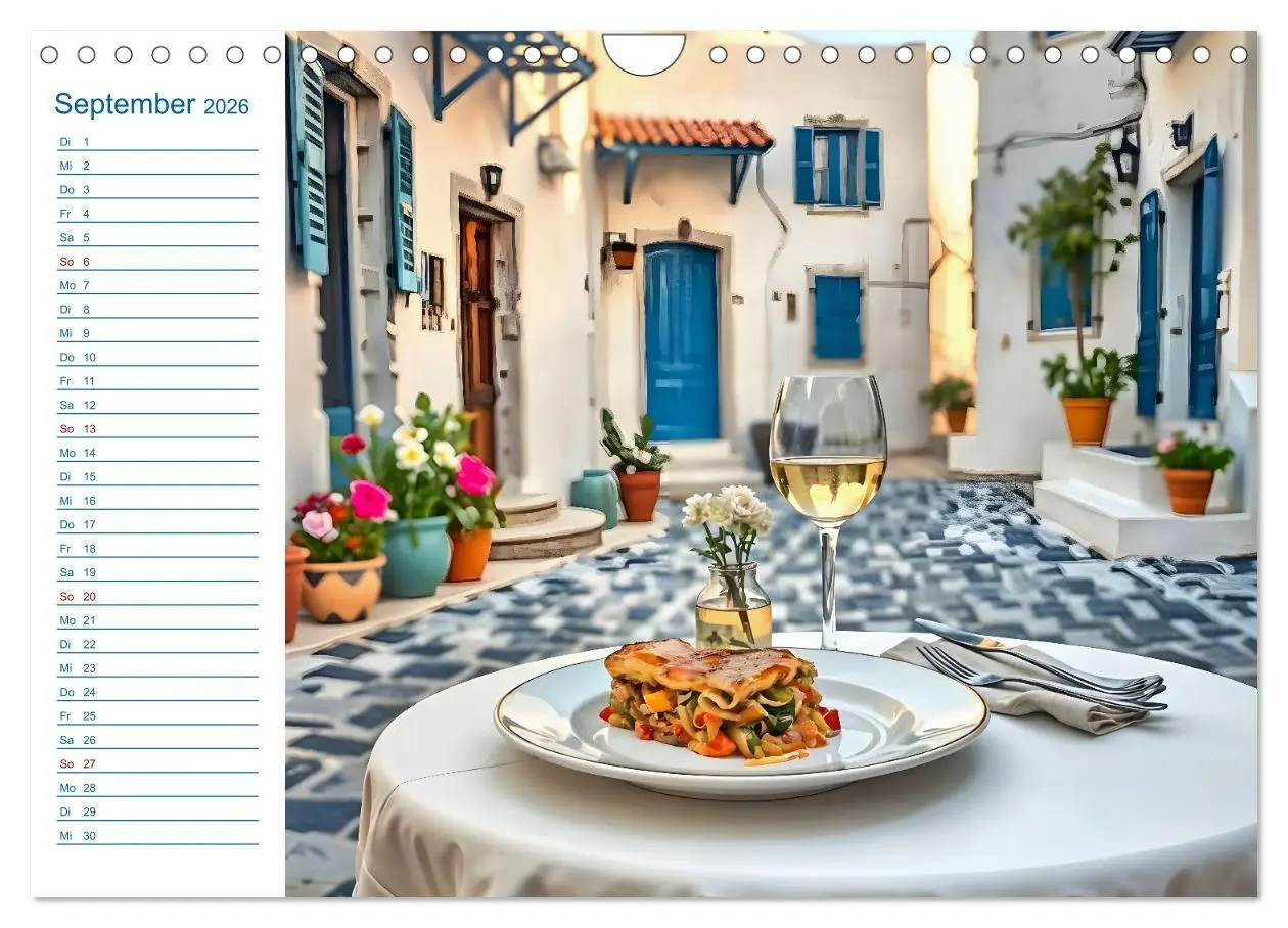 Bild: 9783457989364 | Zwölf Teller Sonne - Kulinarisch durchs Griechenjahr (Wandkalender...