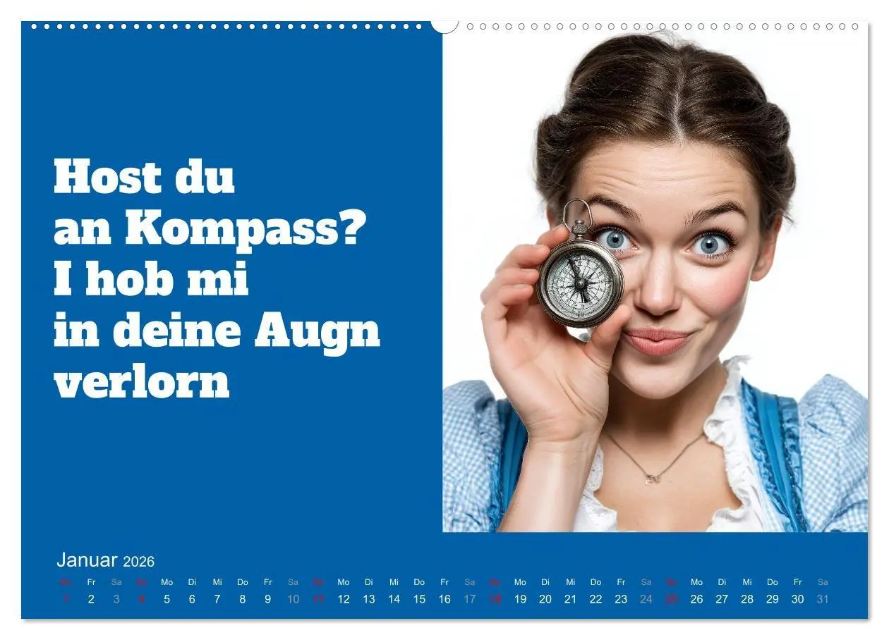 Bild: 9783516699364 | Bayerisch flirten, Gspusi! Bayern Kalender mit Dialekt und Mundart...