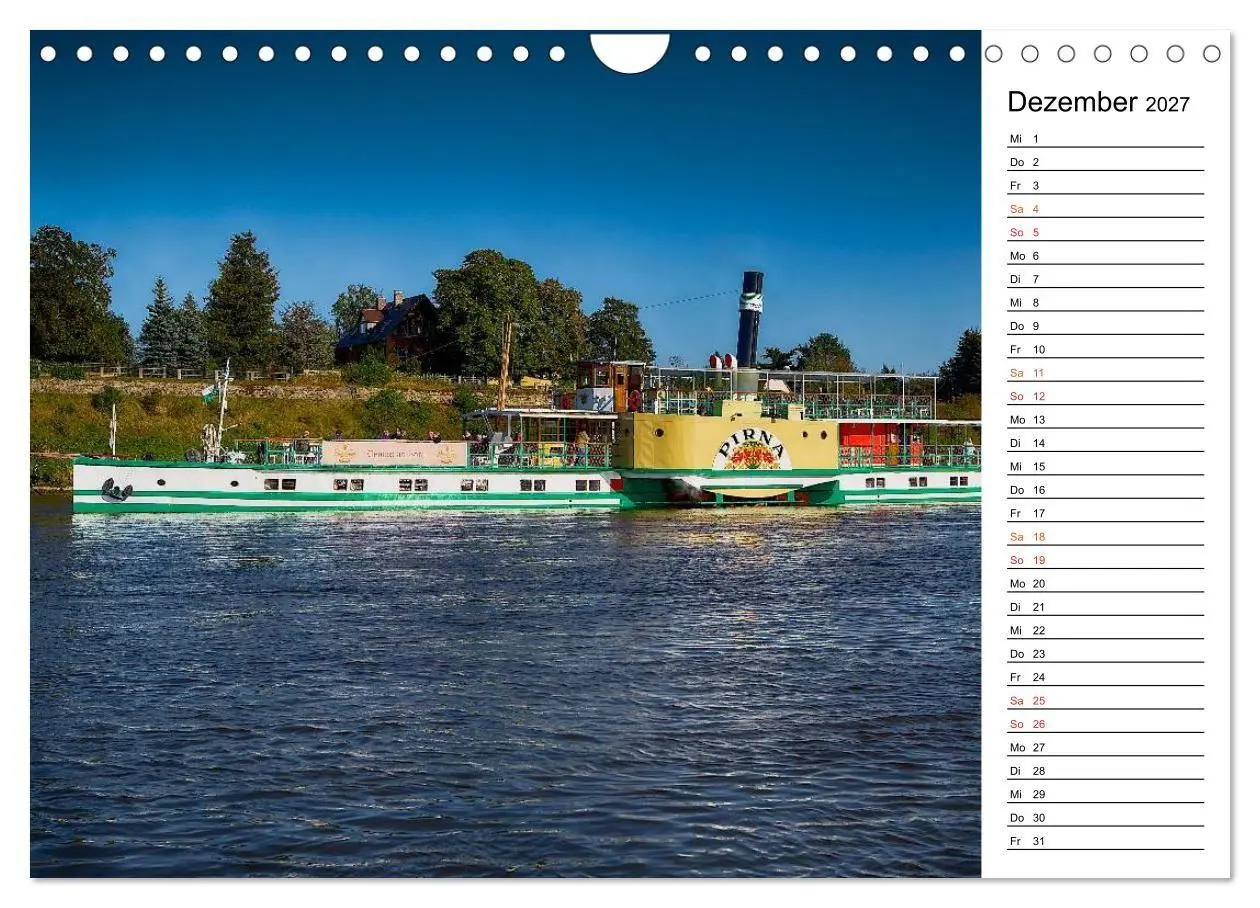 Bild: 9783569929364 | Schaufelraddampfer (Wandkalender 2027 DIN A4 quer), CALVENDO...