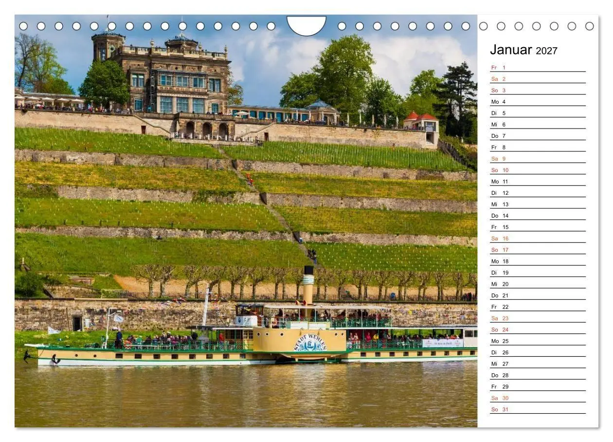 Bild: 9783569929364 | Schaufelraddampfer (Wandkalender 2027 DIN A4 quer), CALVENDO...