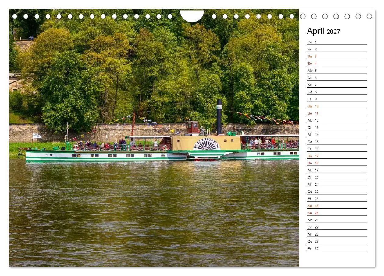 Bild: 9783569929364 | Schaufelraddampfer (Wandkalender 2027 DIN A4 quer), CALVENDO...