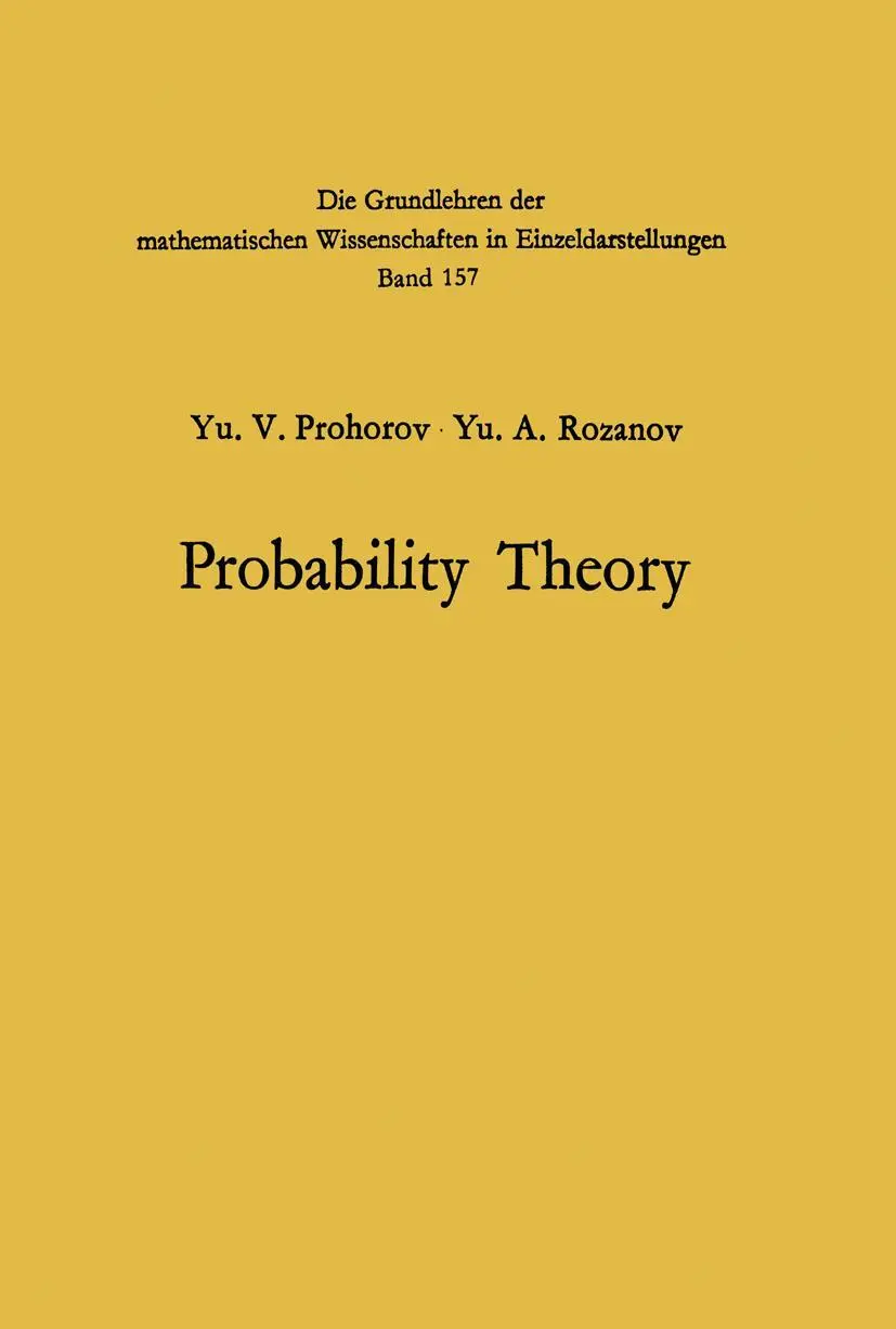 Cover: 9783642879364 | Probability Theory | Basic Concepts · Limit Theorems Random Processes