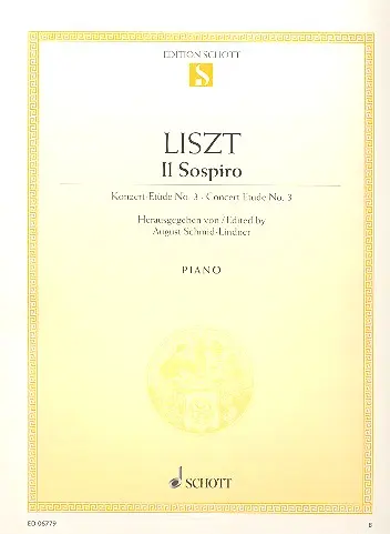 Cover: 9790001089364 | Il Sospiro | Franz Liszt | Buch | Schott Music | EAN 9790001089364