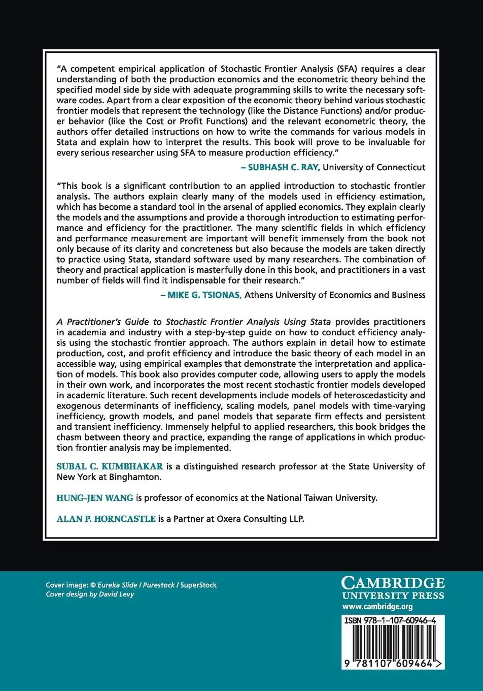 Rückseite: 9781107609464 | A Practitioner's Guide to Stochastic Frontier Analysis Using Stata