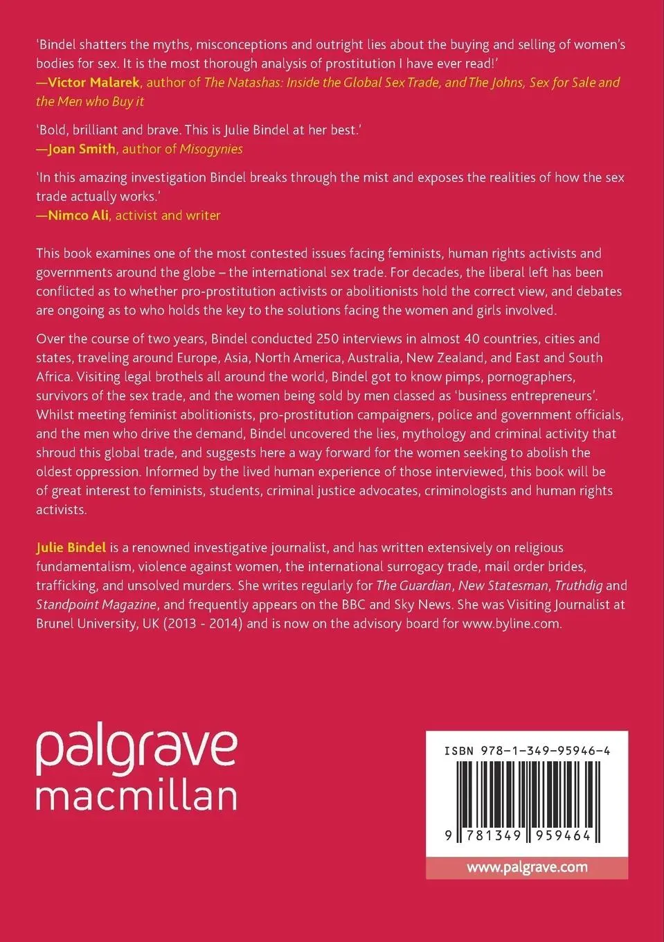 Rückseite: 9781349959464 | The Pimping of Prostitution | Abolishing the Sex Work Myth | Bindel