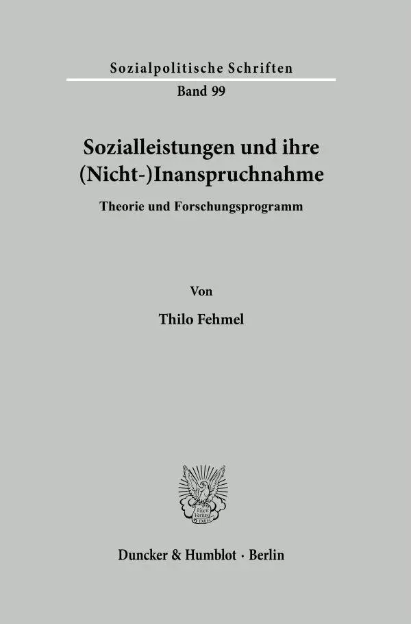 Sozialleistungen und ihre (Nicht-)Inanspruchnahme