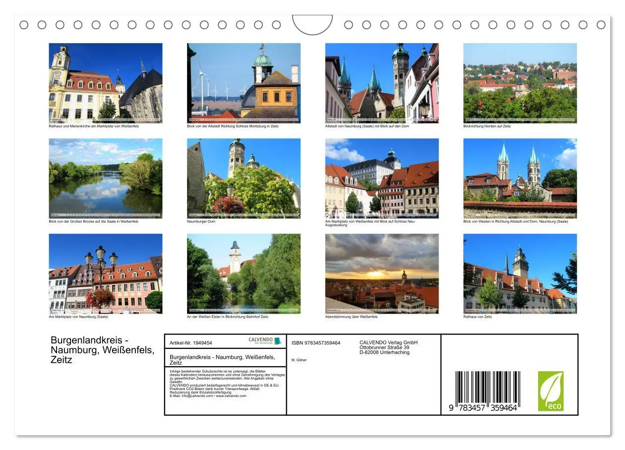 Bild: 9783457359464 | Burgenlandkreis - Naumburg, Weißenfels, Zeitz (Wandkalender 2026...