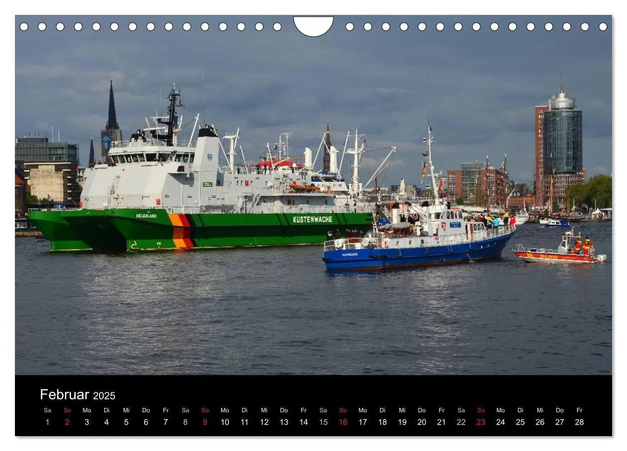 Bild: 9783435709564 | Auslaufparade des Hamburger Hafengeburtstages (Wandkalender 2025...