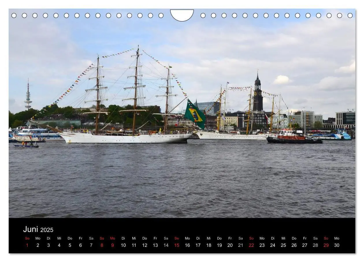 Bild: 9783435709564 | Auslaufparade des Hamburger Hafengeburtstages (Wandkalender 2025...