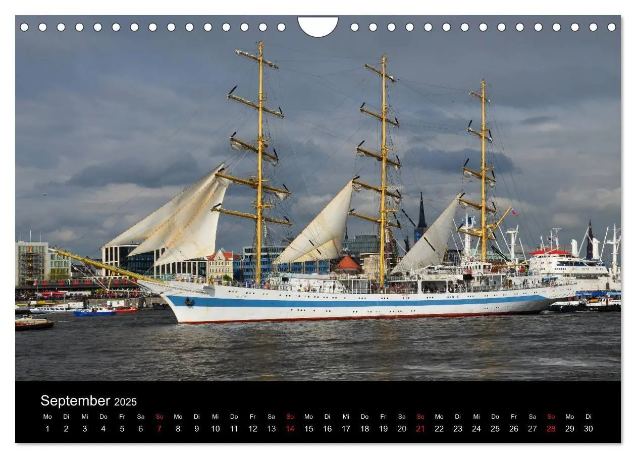 Bild: 9783435709564 | Auslaufparade des Hamburger Hafengeburtstages (Wandkalender 2025...