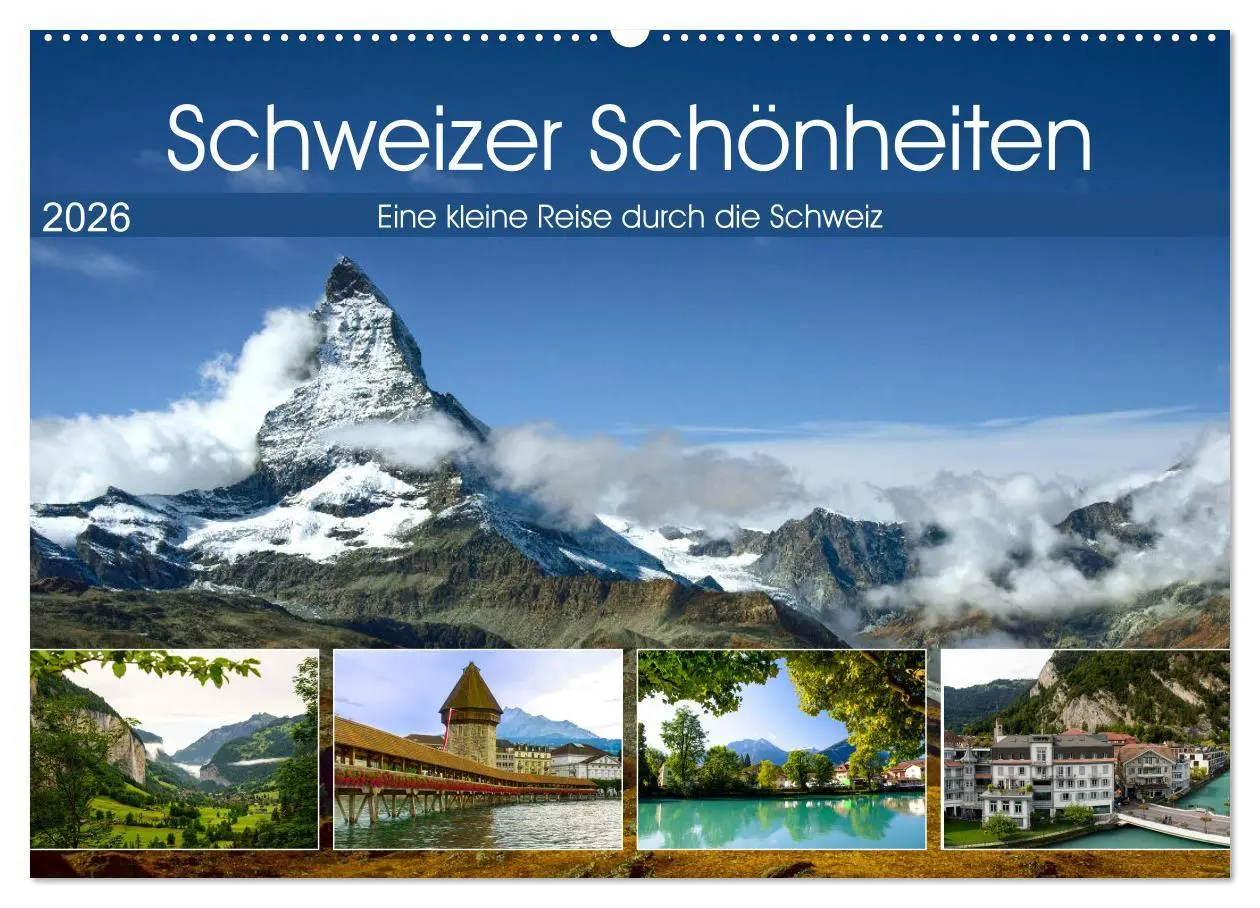 Cover: 9783457729564 | Schweizer Schönheiten (Wandkalender 2026 DIN A2 quer), CALVENDO...