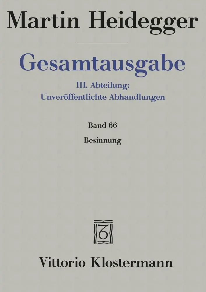 Cover: 9783465029564 | Gesamtausgabe Abt. 3 Unveröffentlichte Abhandlungen Bd. 66....