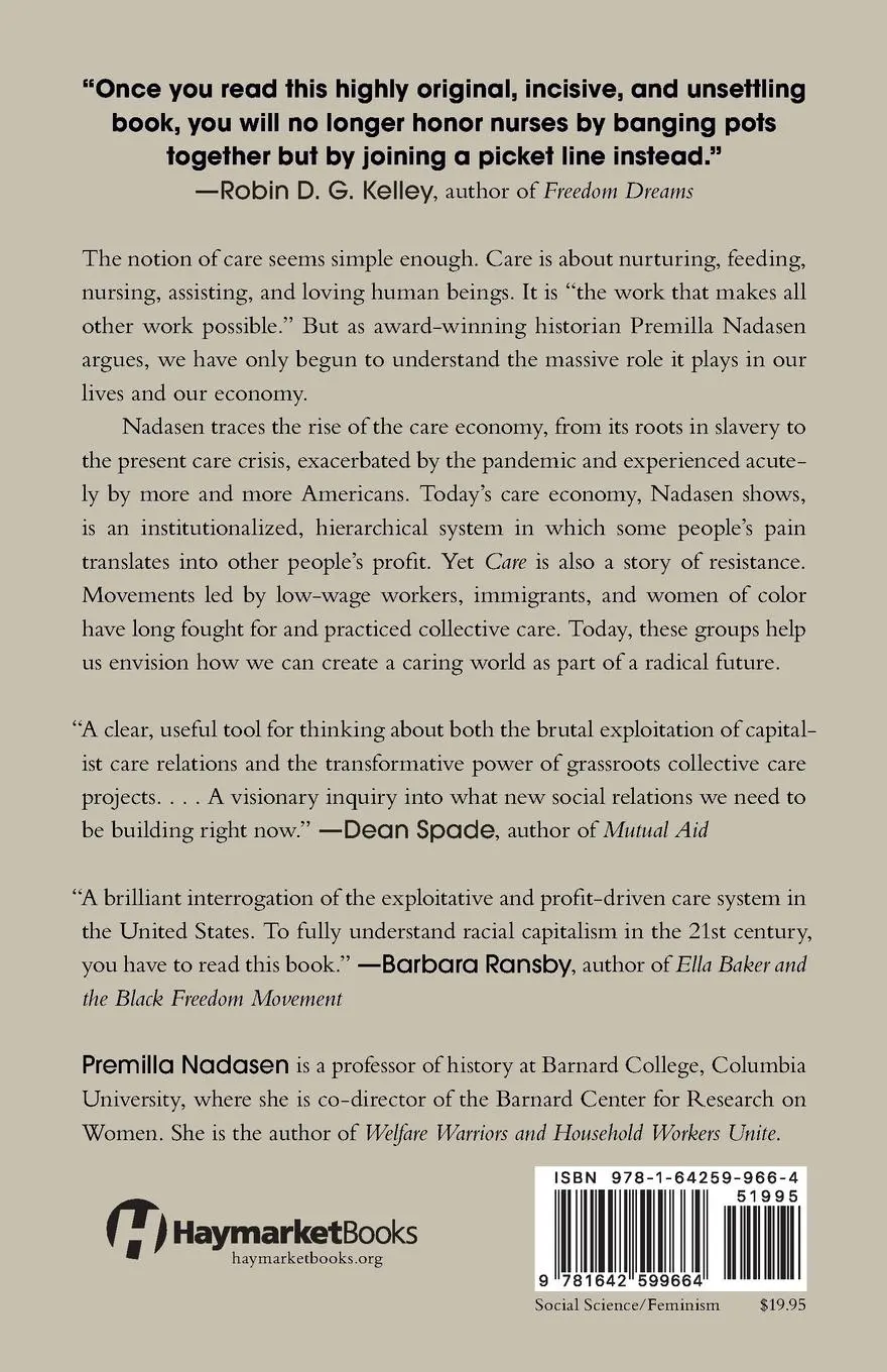 Rückseite: 9781642599664 | Care | The Highest Stage of Capitalism | Premilla Nadasen | Buch