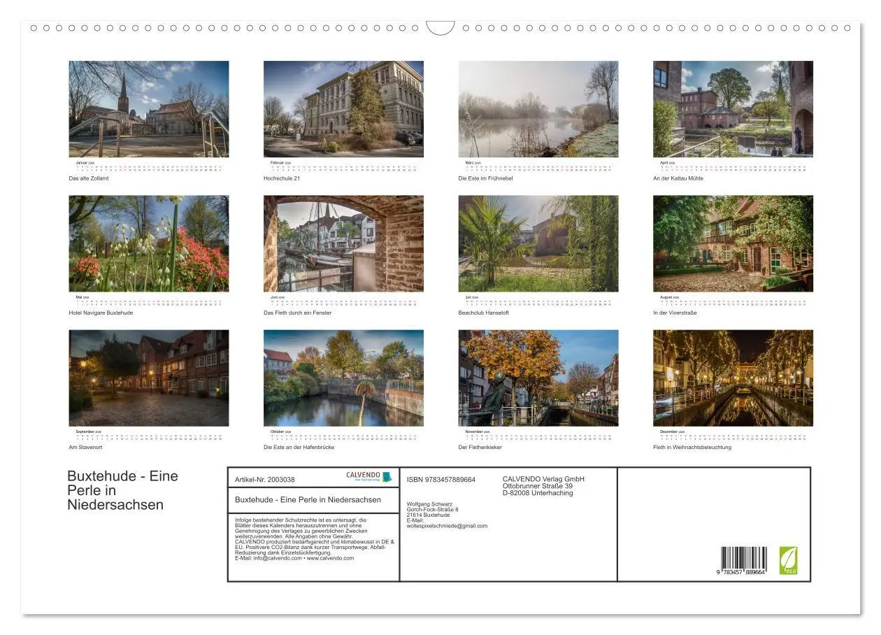 Bild: 9783457889664 | Buxtehude - Eine Perle in Niedersachsen (Wandkalender 2026 DIN A2...