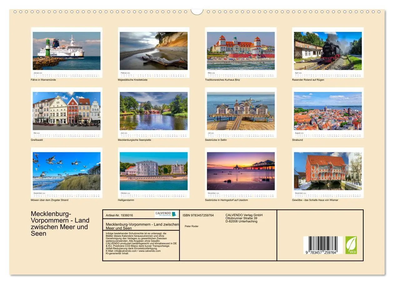 Bild: 9783457259764 | Mecklenburg-Vorpommern - Land zwischen Meer und Seen (hochwertiger...