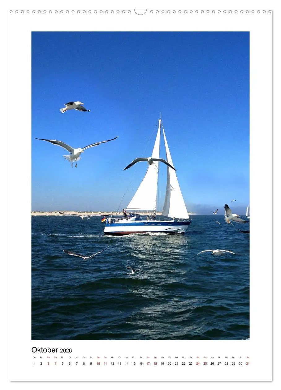 Bild: 9783516339864 | Segeln - auf Kurs (Wandkalender 2026 DIN A2 hoch), CALVENDO...
