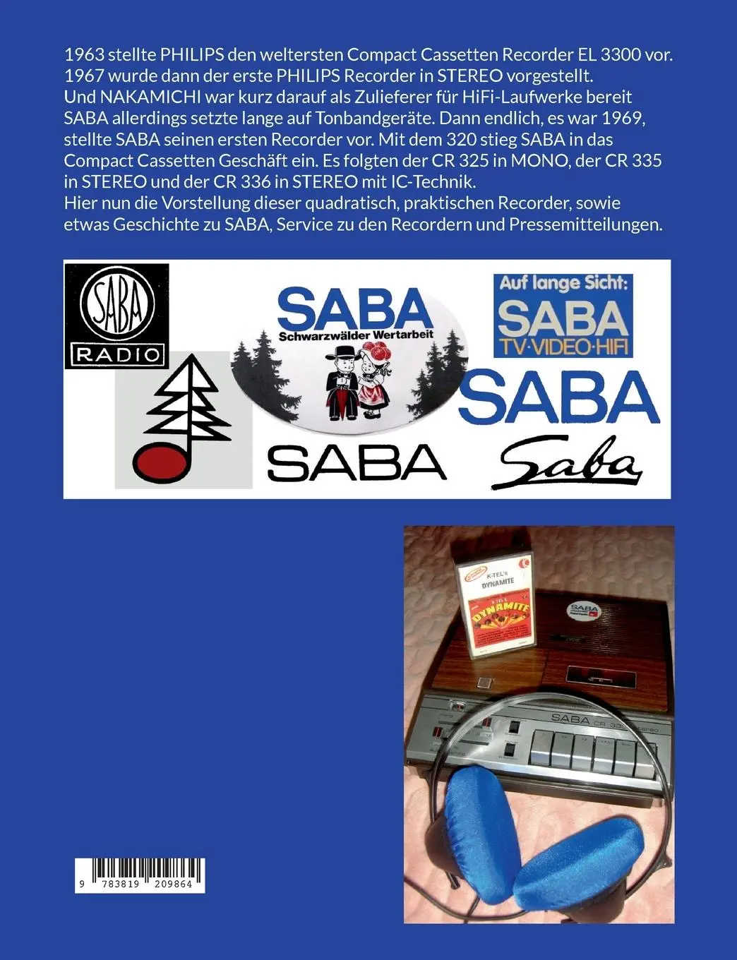 Rückseite: 9783819209864 | SABA - Die ersten Compact Cassetten Recorder | Uwe H. Sültz | Buch