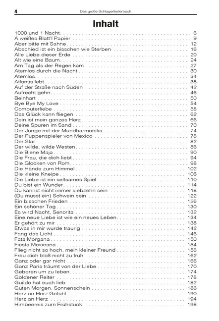 Bild: 9783865439864 | Das große Schlagerliederbuch | Bosworth Music | Taschenbuch | 416 S.