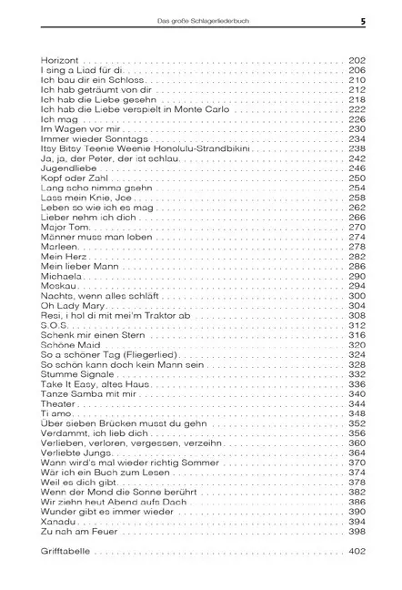 Bild: 9783865439864 | Das große Schlagerliederbuch | Bosworth Music | Taschenbuch | 416 S.