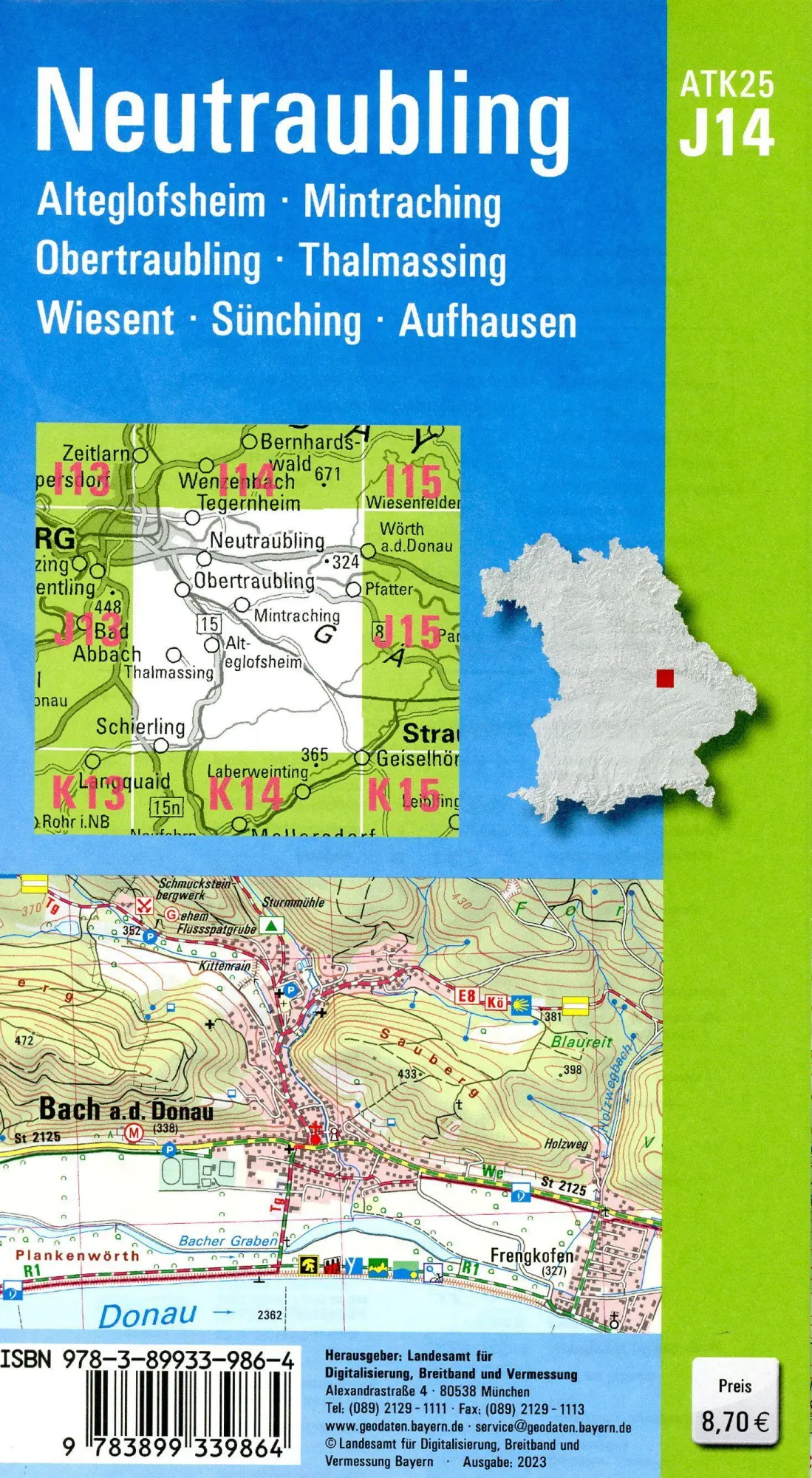 Bild: 9783899339864 | ATK25-J14 Neutraubling (Amtliche Topographische Karte 1:25000) | 2023