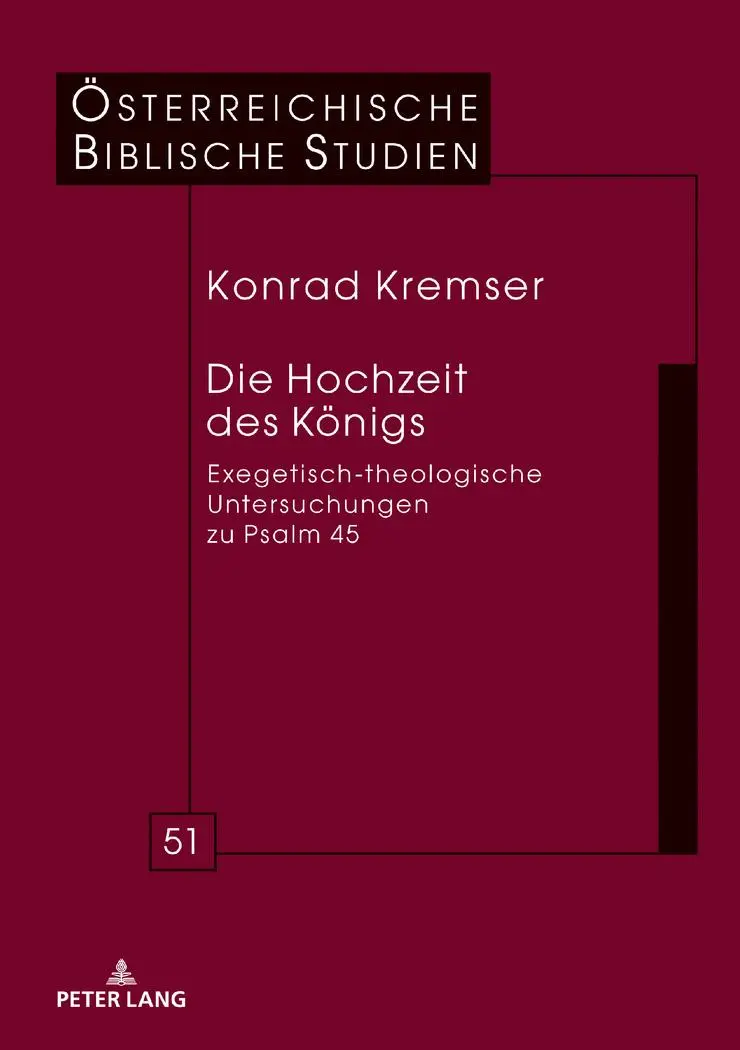 Cover: 9783631789964 | Die Hochzeit des Königs | Konrad Kremser | Buch | Deutsch | 2020