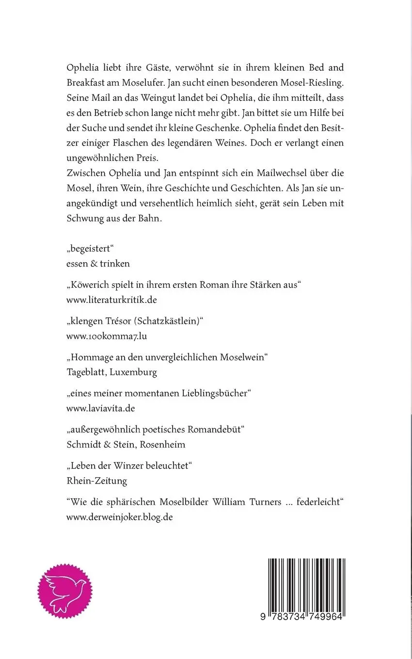 Rückseite: 9783734749964 | Briefe von Ophelia und Jan | Annette Köwerich | Taschenbuch | 172 S.