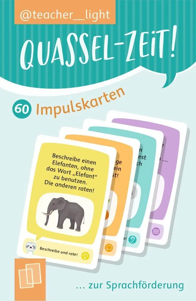 Cover: 9783834669964 | Quassel-Zeit! 60 Impulskarten zur Sprachförderung | Teacher__light