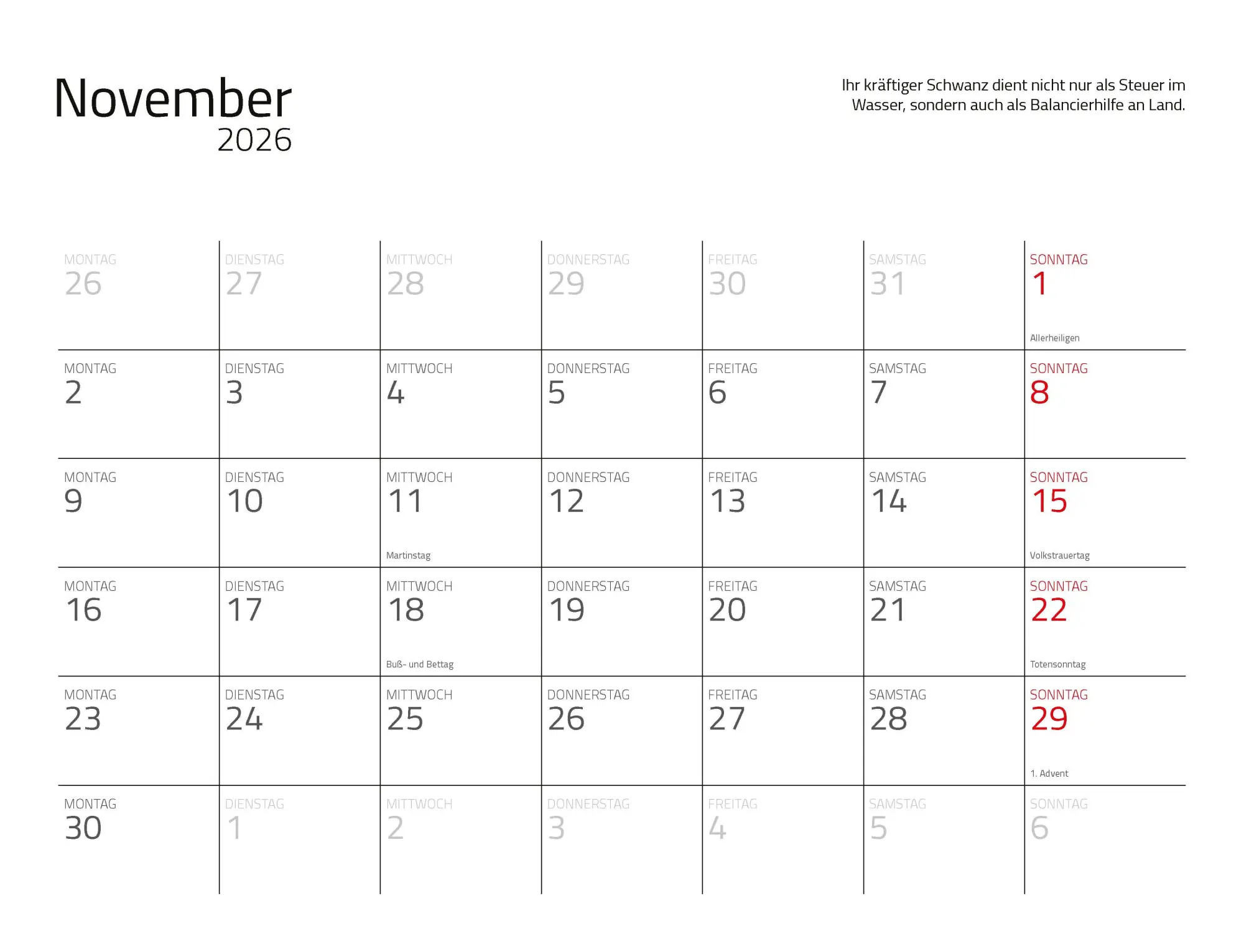 Bild: 9783966649964 | Otter Kalender 2026 Wandkalender Eintragkalender | Kalender | 14 S. Bild: 9783966649964 | Otter Kalender 2026 Wandkalender Eintragkalender | Kalender | 14 S.