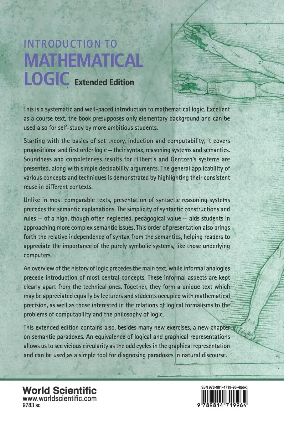 Rückseite: 9789814719964 | INTRO TO MATH LOGIC (EXTEND ED) | Walicki Michal | Taschenbuch | 2016