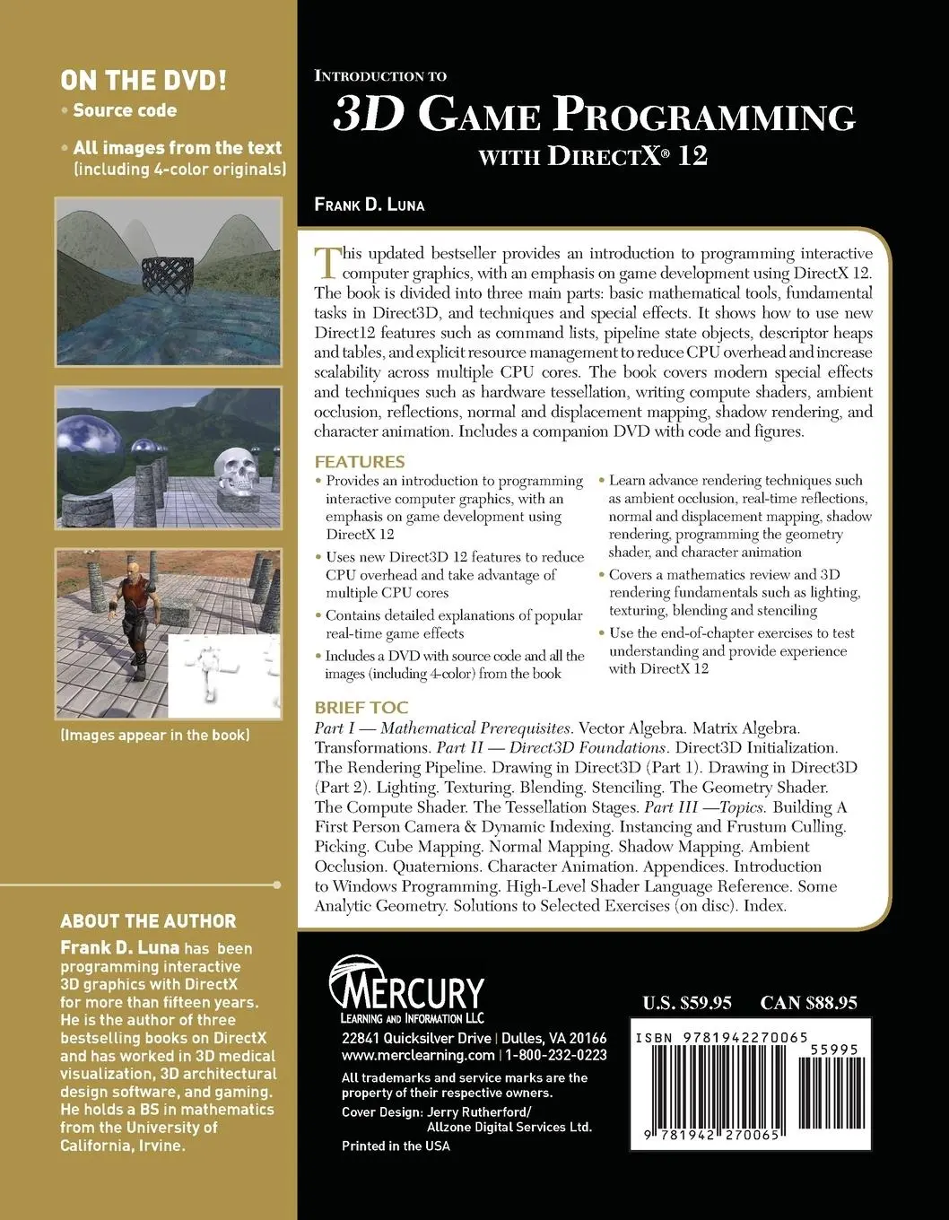 Rückseite: 9781942270065 | Introduction to 3D Game Programming with DirectX 12 | Frank Luna