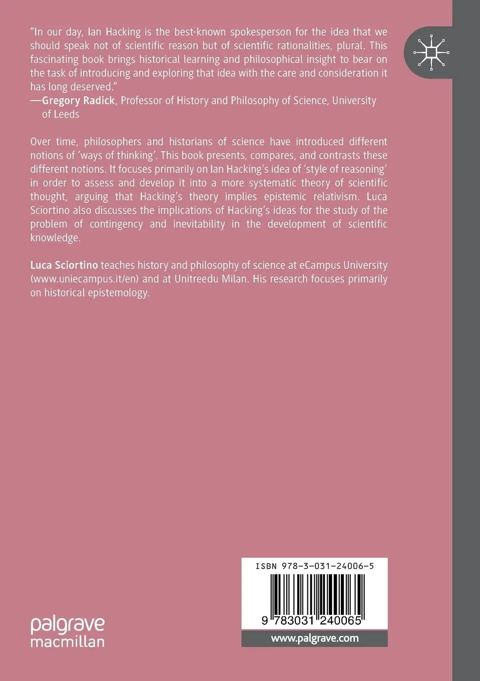 Rückseite: 9783031240065 | History of Rationalities | Luca Sciortino | Taschenbuch | xxiii | 2024
