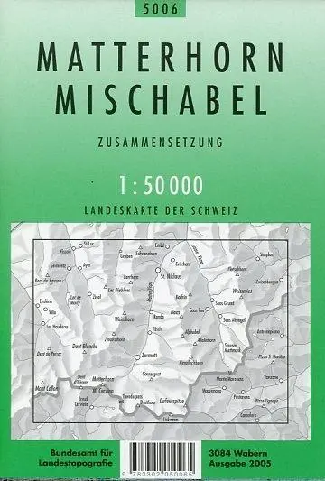 Bild: 9783302050065 | Swisstopo 1 : 50 000 Matterhorn Mischabel | Zusammensetzung | Deutsch
