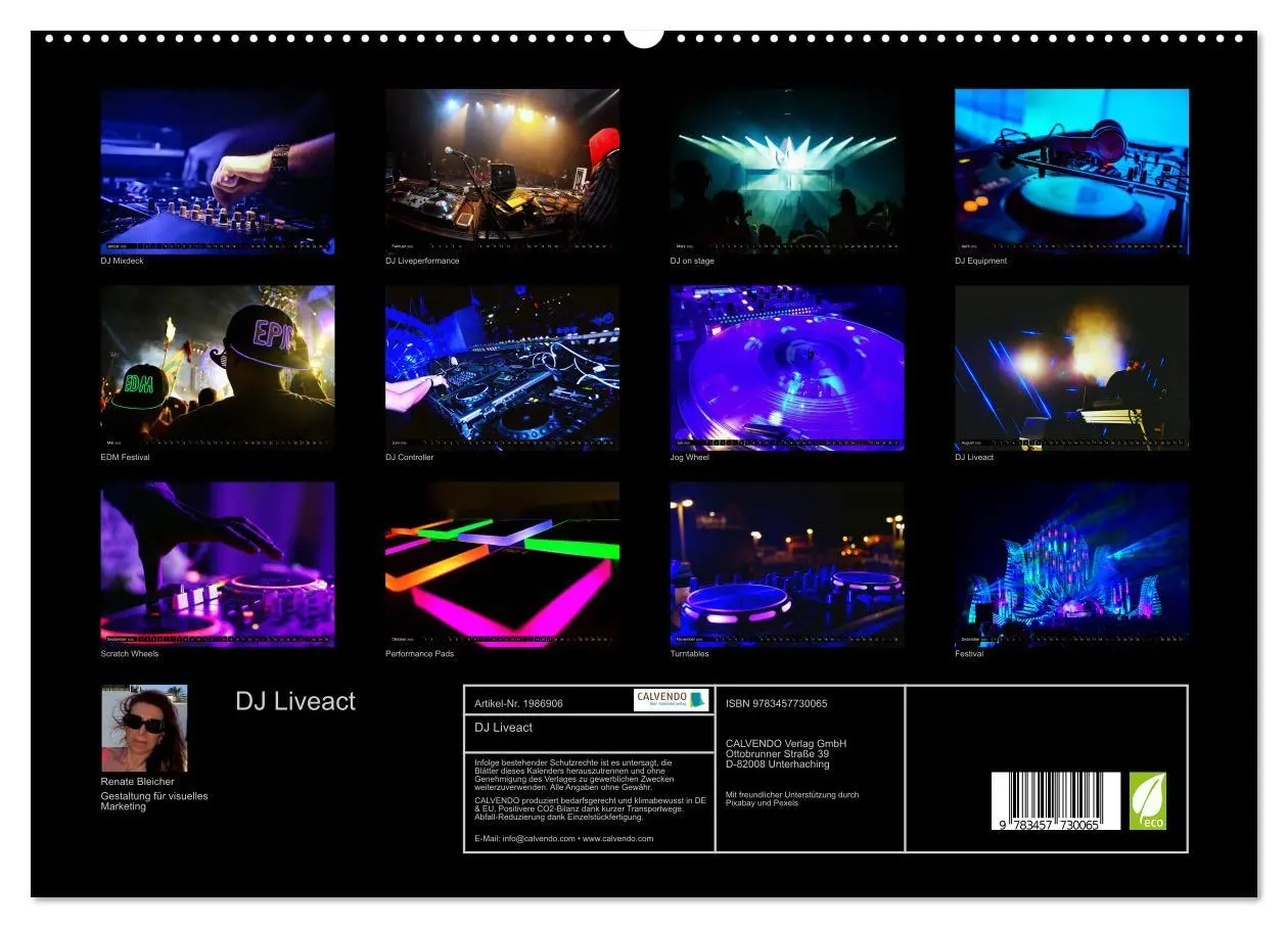 Bild: 9783457730065 | DJ Liveact (hochwertiger Premium Wandkalender 2026 DIN A2 quer),...