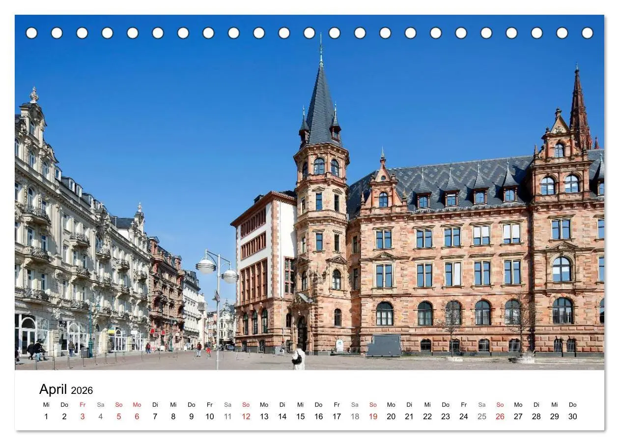 Bild: 9783516060065 | Highlights von Wiesbaden (Tischkalender 2026 DIN A5 quer), CALVENDO...