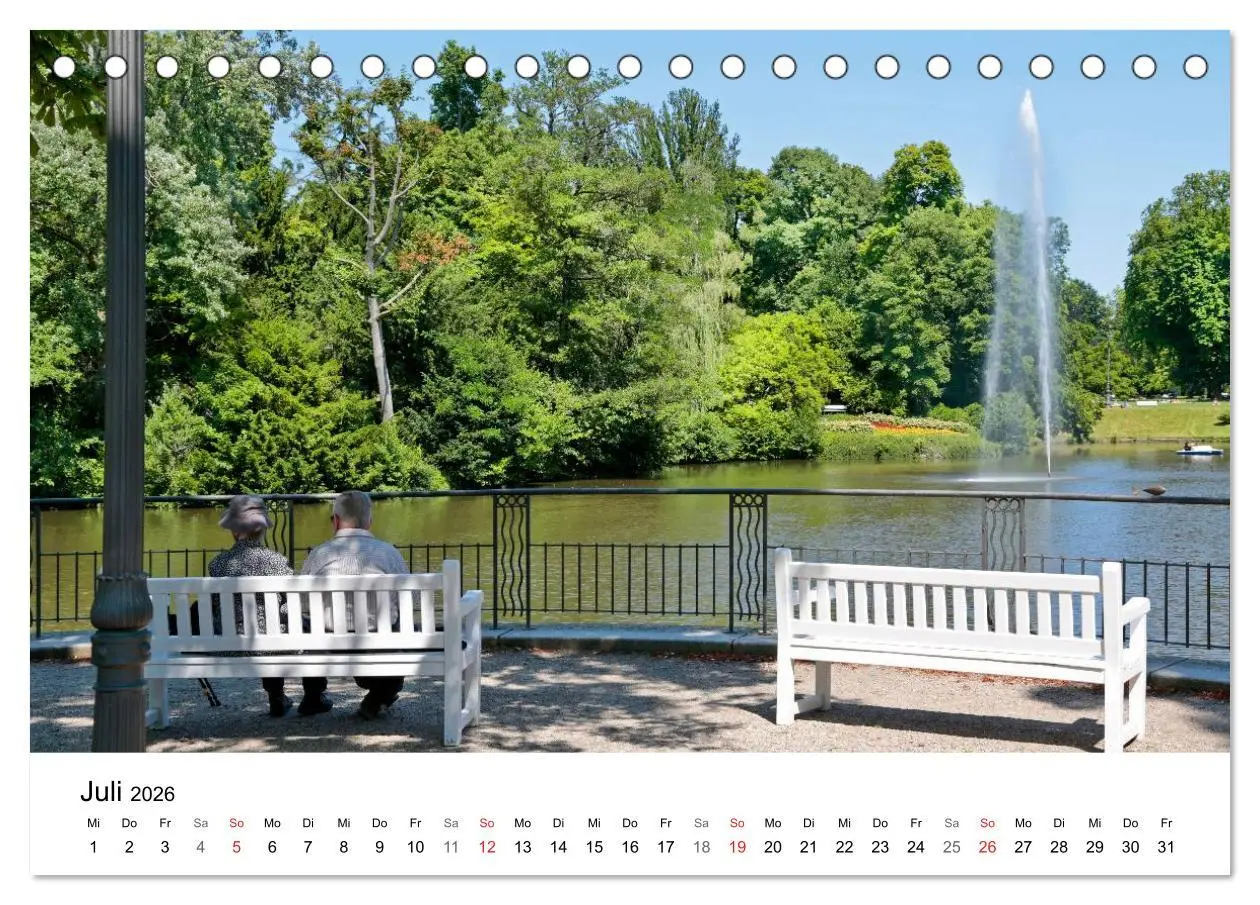 Bild: 9783516060065 | Highlights von Wiesbaden (Tischkalender 2026 DIN A5 quer), CALVENDO...