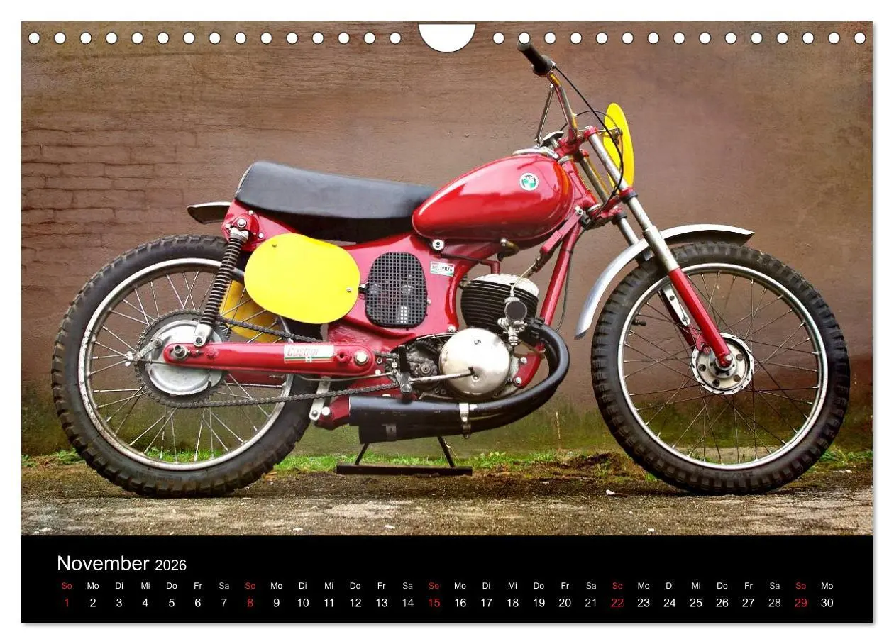 Bild: 9783516200065 | Motorrad Oldtimer (Wandkalender 2026 DIN A4 quer), CALVENDO...