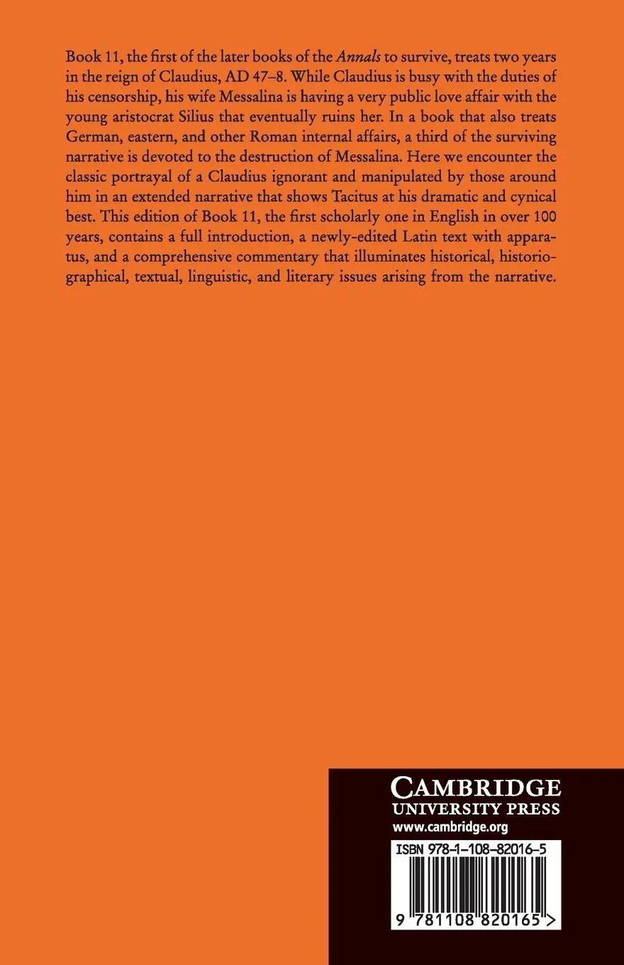 Rückseite: 9781108820165 | The Annals of Tacitus | Book 11 | Tacitus | Taschenbuch | Englisch
