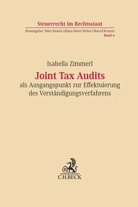 Cover: 9783406780165 | Joint Tax Audits als Ausgangspunkt zur Effektuierung des...