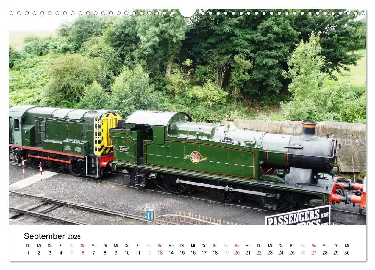 Bild: 9783516120165 | Nostalgische Eisenbahnen Englands (Wandkalender 2026 DIN A3 quer),...