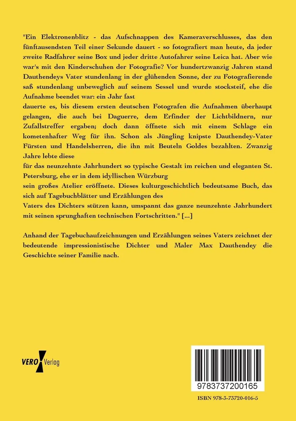 Rückseite: 9783737200165 | Der Geist meines Vaters | Ein Lebensbild | Max Dauthendey | Buch