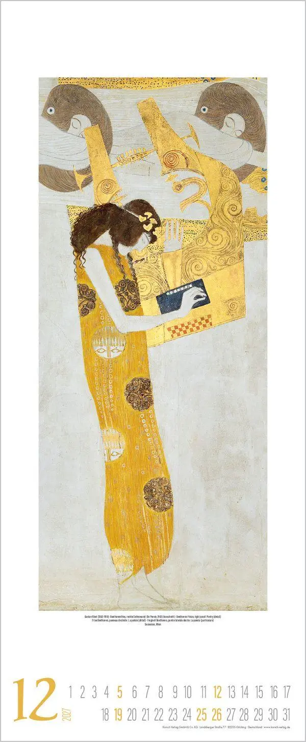 Bild: 9783819300165 | Gustav Klimt 2027 | Verlag Korsch | Kalender | Spiralbindung | 14 S.