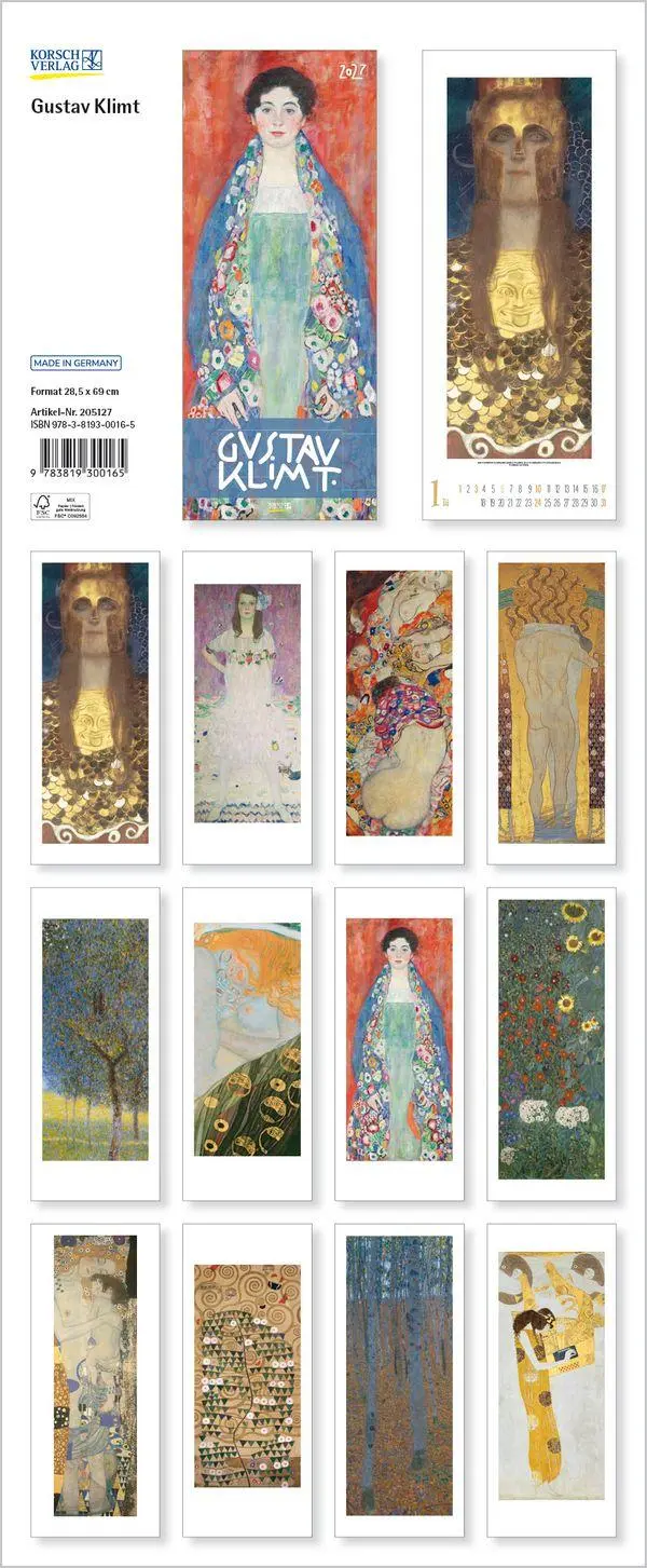 Bild: 9783819300165 | Gustav Klimt 2027 | Verlag Korsch | Kalender | Spiralbindung | 14 S.