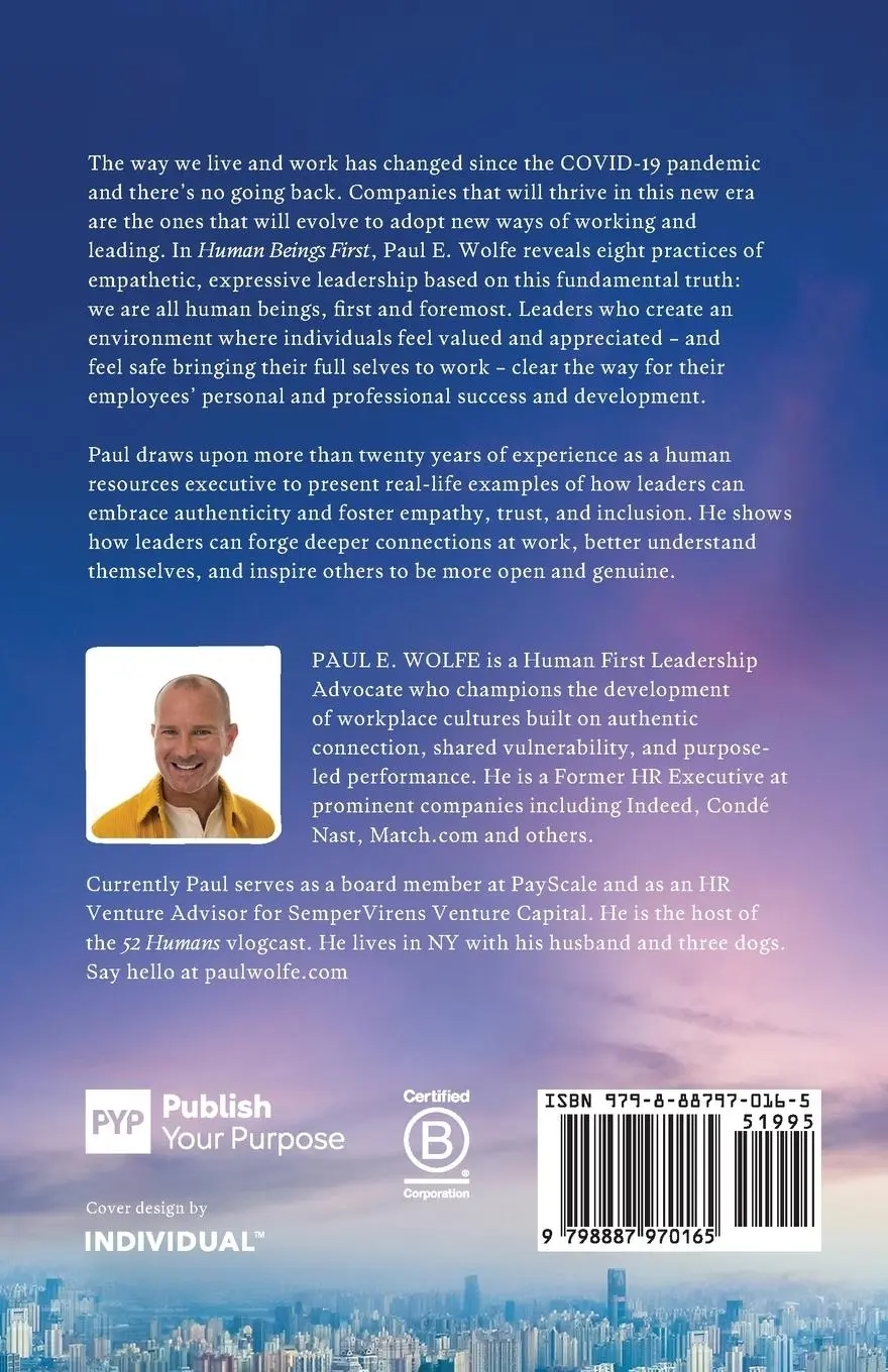 Rückseite: 9798887970165 | Human Beings First | Practices for Empathetic, Expressive Leadership