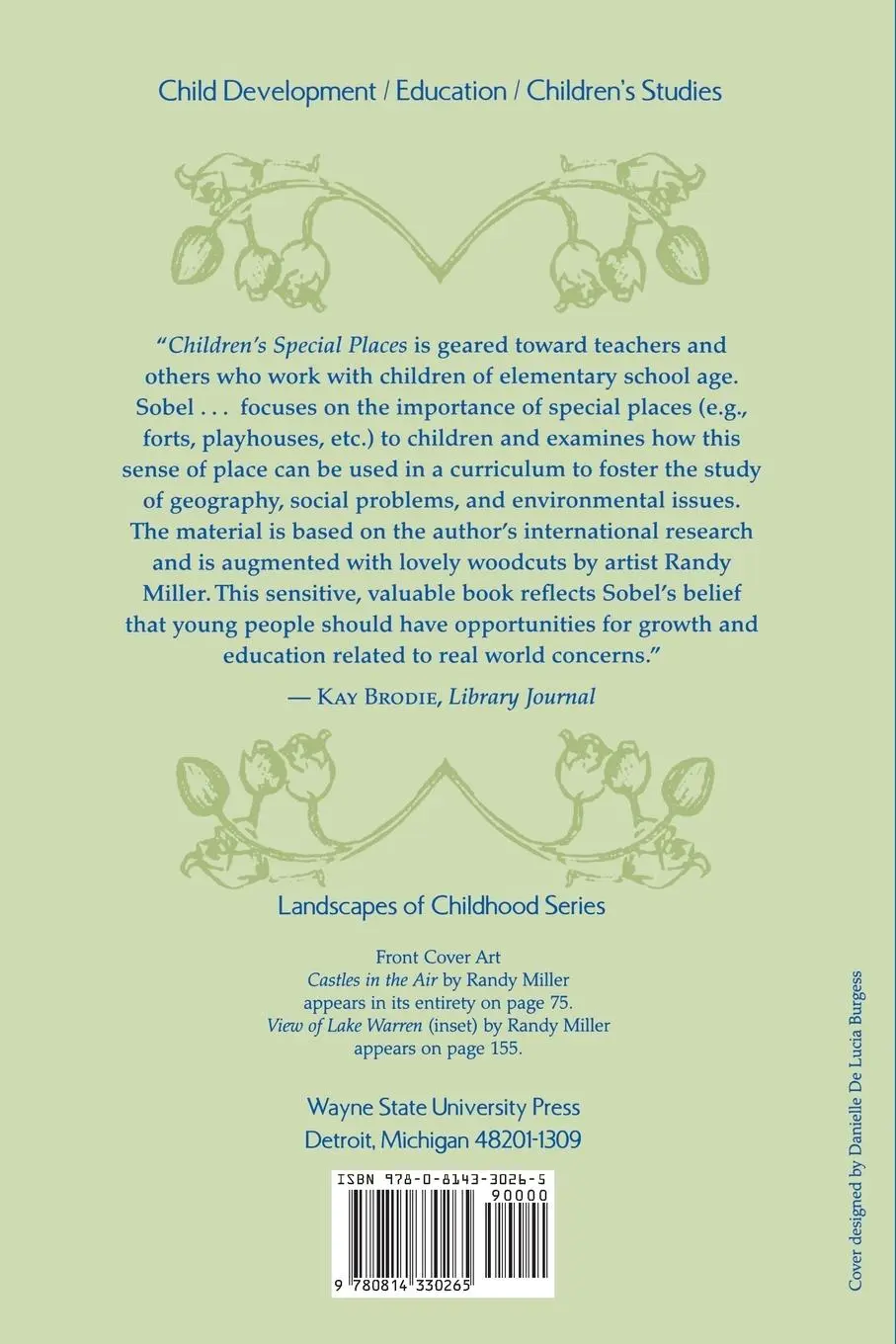 Rückseite: 9780814330265 | Children's Special Places | David Sobel | Taschenbuch | Englisch