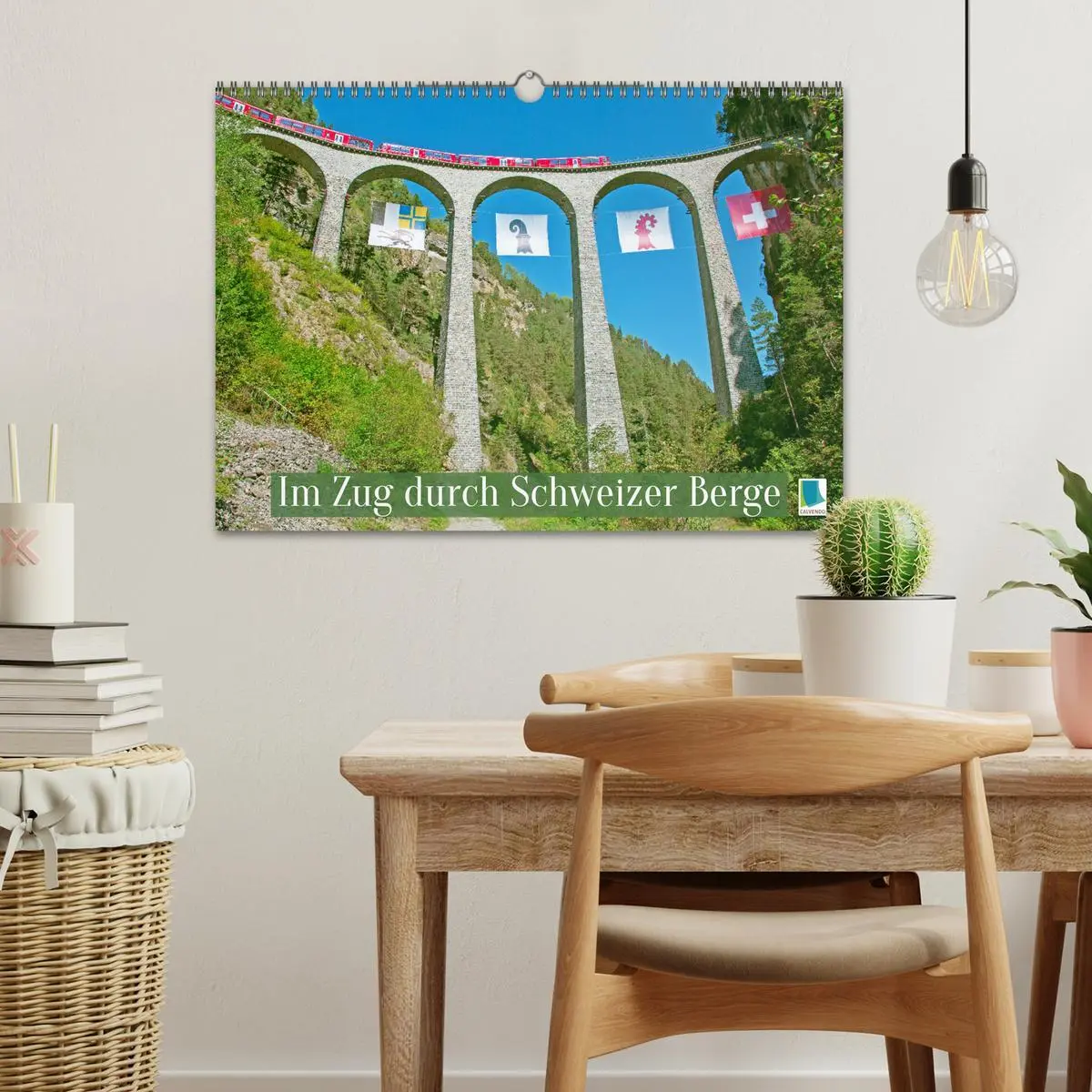 Bild: 9783457400265 | Im Zug durch Schweizer Berge (Wandkalender 2026 DIN A3 quer),...