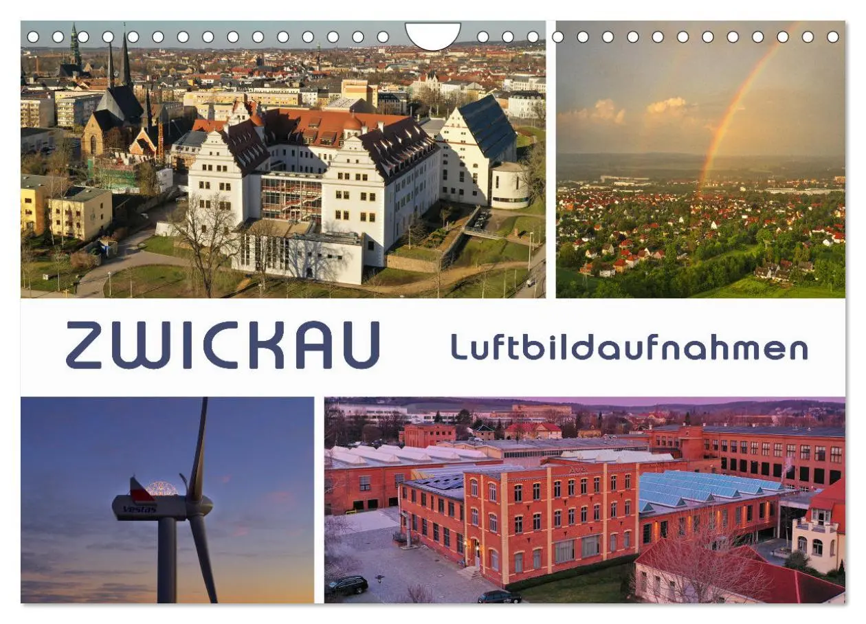 Cover: 9783457570265 | Zwickau - Luftaufnahmen (Wandkalender 2026 DIN A4 quer), CALVENDO...